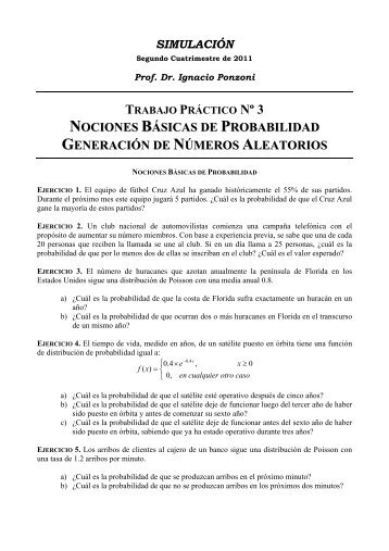 SIM - TP 03 - Generacion de Numeros Aleatorios - LIDeCC