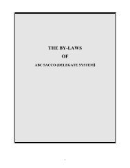 THE BY-LAWS OF - Kenya Sacco Net