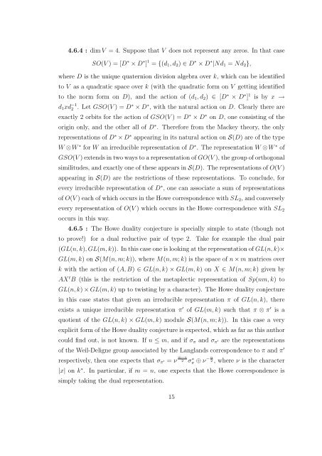 Weil Representation, Howe Duality, and the Theta correspondence