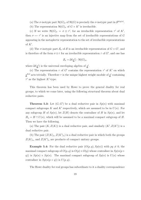 Weil Representation, Howe Duality, and the Theta correspondence