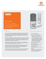 AD-301 Data Sheet - Security Technologies