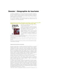 Dossier : GÃ©ographie du tourisme - CafÃ© pÃ©dagogique