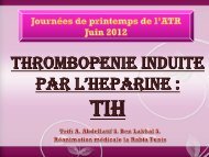 Thrombopenie induite par l'hÃ©parine : TIH - ATuRea