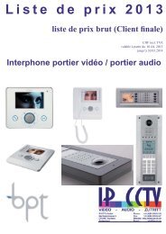 Liste de prix - IP CCTV GmbH