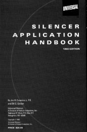 Silencer Application Handbook - Universal: Acoustic Silencers