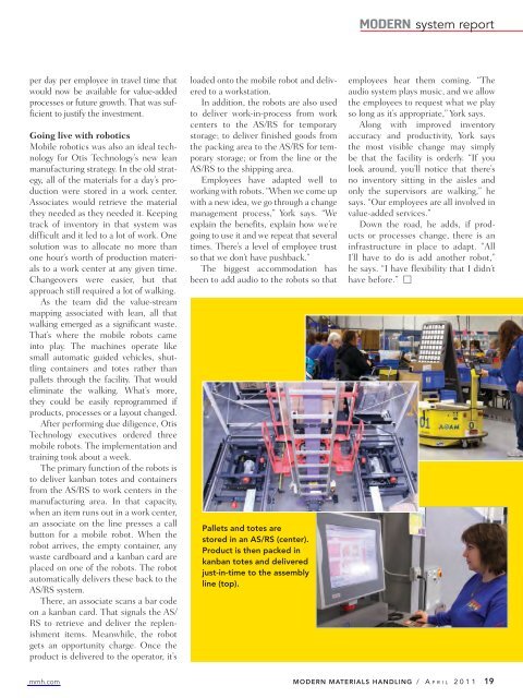 Modern Materials Handling - April 2011