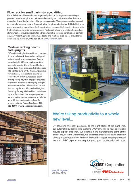 Modern Materials Handling - April 2011