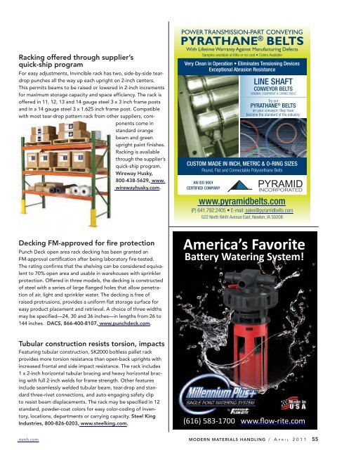 Modern Materials Handling - April 2011