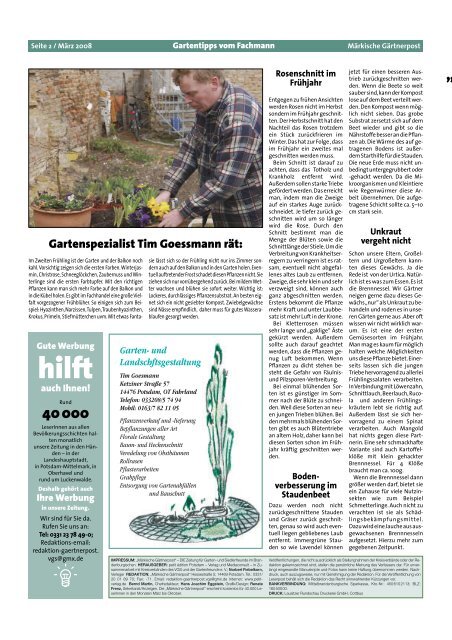 Artikel (PDF) lesen - Kreisverband Luckenwalde der Gartenfreunde eV