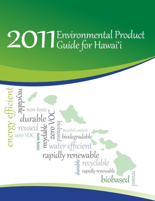 2011 Environmental Product Guide - Sea Grant College Program