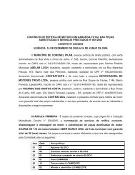 contrato de retÃ­fica de motor com garantia total das ... - Portal PÃºblico