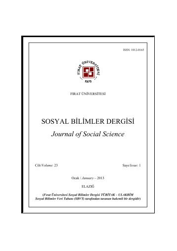 sayÄ±:1 - Portal - FÄ±rat Ãniversitesi