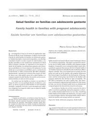 Salud familiar en familias con adolescente gestante - Facultad de ...