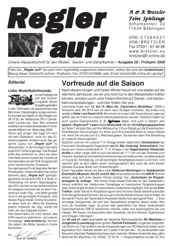 Vorfreude auf die Saison - A & A Bretzler