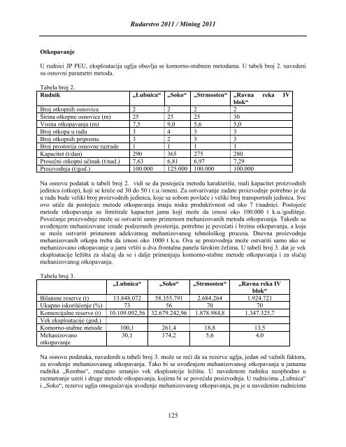 stanje i perspektive u rudarstvu i odrÅ£ivi razvoj mining present state ...