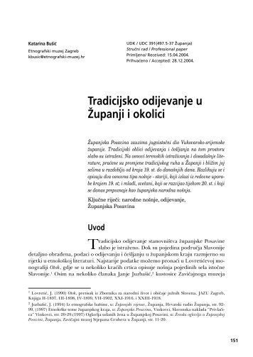 EtnoloÅ¡ka istraÅ¾ivanja 10 / Ethnological Research 10 - EMZ