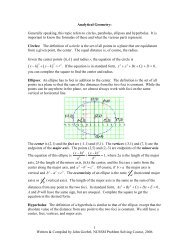 Analytical Geometry