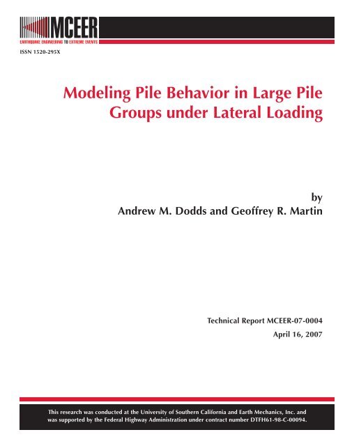 PileGroup - Pile Group Analysis