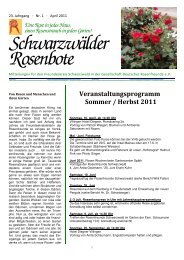 Schwarzwälder Rosenbote - Gartencenter Späth in Villingen ...