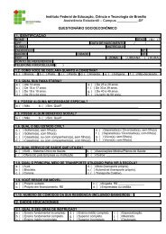 questionário socioeconômico 2012/1 - IFB