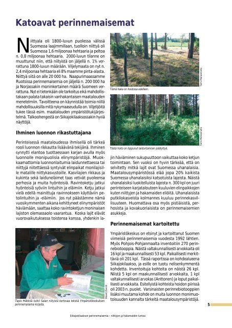 Siikajokilaakson perinnemaisemia - ProAgria Oulu