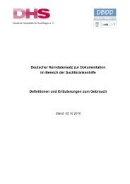 kds 10-2010 - Bundesverband fÃ¼r stationÃ¤re Suchtkrankenhilfe eV