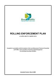 National Rolling Enforcement Plan - Arrive Alive