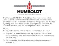 H-4212MH â Pocket Shear Vane, Metal - Humboldt Mfg. Co.
