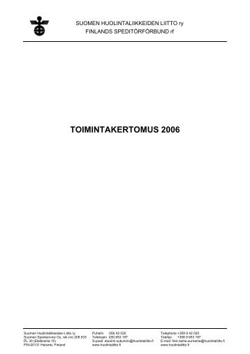 TOIMINTAKERTOMUS 2006 - ElinkeinoelÃ¤mÃ¤n keskusliitto