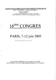 16eme CONGRES - International Association of Democratic Lawyers