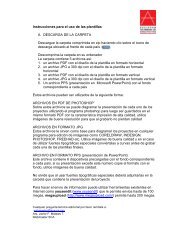 Instrucciones para el uso de las plantillas A. DESCARGA DE LA ...