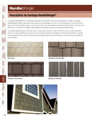 Description du bardage HardieShingleÂ® - James Hardie