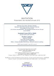 INVITATION - Vicat