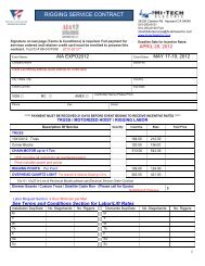 Rigging Form - AIA National Convention