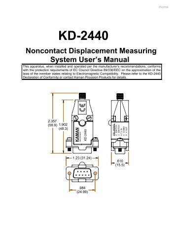 KD-2440 - Kaman Precision | Position sensors