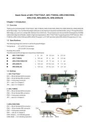 Quick Guide of AEC-7722/7722LF, AEC-7726H/Q, ARS ... - Acard