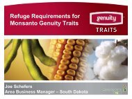 Refuge Requirements for Monsanto Genuity Traits - South Dakota ...