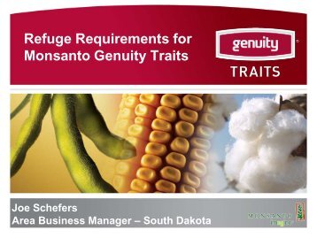 Refuge Requirements for Monsanto Genuity Traits - South Dakota ...