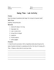 Swing Time â Lab Activity