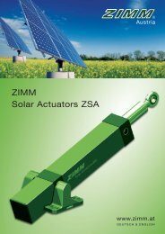 with ZIMM Solar Actuators.