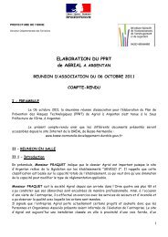 ELABORATION DU PPRT de AGRIAL A ARGENTAN