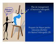 Plan de management al bazinului hidrografic Olt Program de Masuri ...