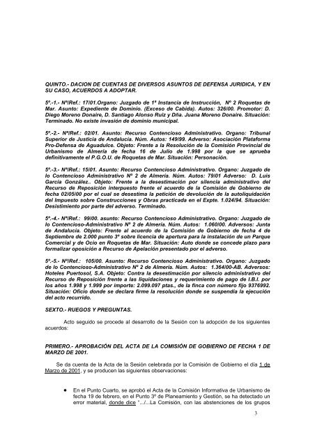 orden del dia de la comision de gobierno a celebrar el dia quince ...