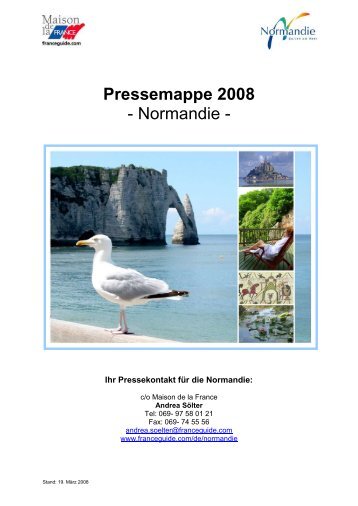 Pressemappe 2008 - Normandie - - Maison de la France