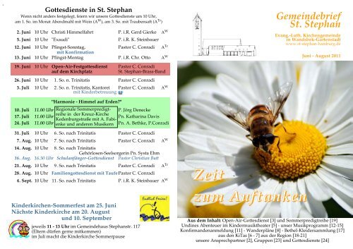 Für kleine und große Leute - St. Stephan