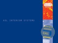 ASL INTERCOM SYSTEMS - Acuson