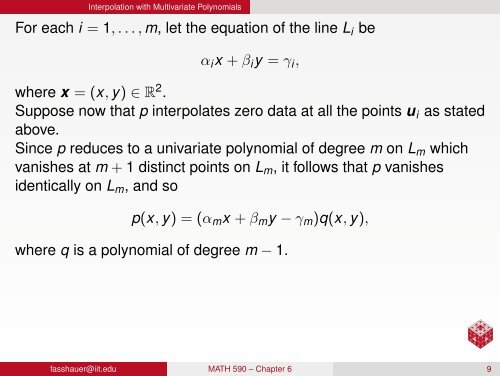 MATH 590: Meshfree Methods - Chapter 6 - Applied Mathematics