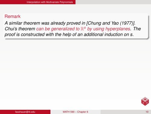 MATH 590: Meshfree Methods - Chapter 6 - Applied Mathematics