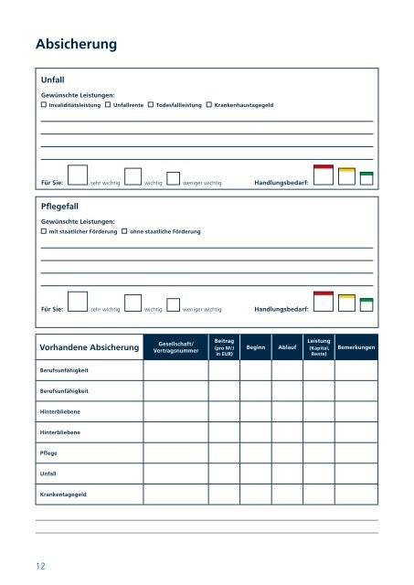 R+V-VersicherungsCheck, Analysebogen (PDF) - volksbank-krp.de