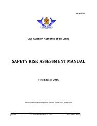 safety risk assessment manual - Civil Aviation Authority of Sri Lanka